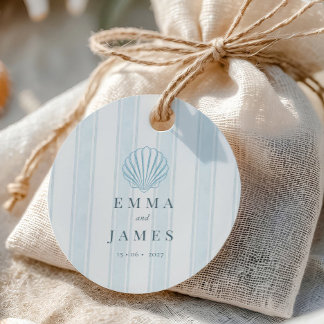 Etiquetas Para Lembrancinhas Casamento Marinho Branco Azul Concha