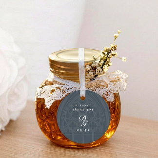 Etiquetas Para Lembrancinhas Casamento Minimalista Clássico Gótico Verde Ardósi