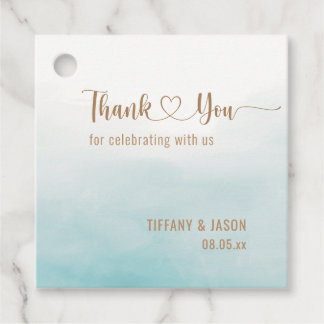 Etiquetas Para Lembrancinhas Casamento Minimalista Simples De Aquarela Obrigado