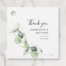 Etiquetas Para Lembrancinhas Casamento Mínimo de Eucalyptus Greenery Botânico