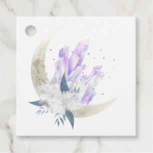 Etiquetas Para Lembrancinhas Casamento Místico Boho Cristal Lua