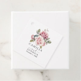Etiquetas Para Lembrancinhas Casamento Moderno Chic Elegante Romântico Rosa Ros