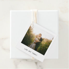 Etiquetas Para Lembrancinhas Casamento Moderno com Foto Minimalista Simples
