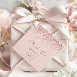 Etiquetas Para Lembrancinhas Casamento Moderno Cor-de-Rosa-Blush da Confetti Do