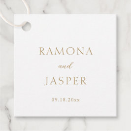 Etiquetas Para Lembrancinhas Casamento Moderno Simples e Dourado