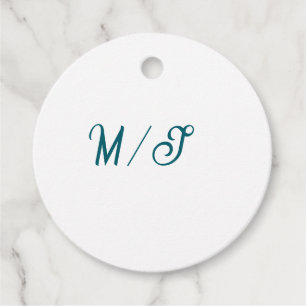 Etiquetas Para Lembrancinhas Casamento monograma nome casal simples estilo