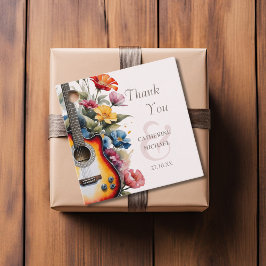 Etiquetas Para Lembrancinhas Casamento Musical de Guitar Wildflower Ampersand