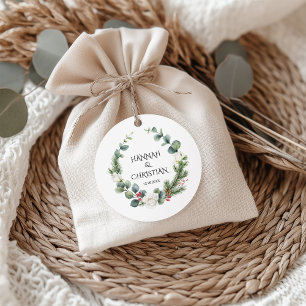Etiquetas Para Lembrancinhas Casamento no inverno com ramificações do cabo
