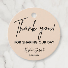 Etiquetas Para Lembrancinhas Casamento Obrigado Beige Favor Tags