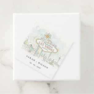 Etiquetas Para Lembrancinhas Casamento Paisagem Aquarela Las Vegas Nevada