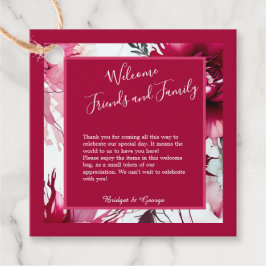 Etiquetas Para Lembrancinhas casamento pastel cor-de-rosa com rosa de abstrato