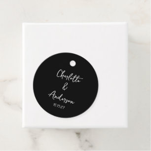 Etiquetas Para Lembrancinhas Casamento Personalizado de Preto Impressionante co