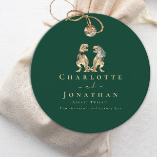 Etiquetas Para Lembrancinhas Casamento Personalizado Dinosaur Green