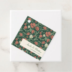 Etiquetas Para Lembrancinhas Casamento Personalizado Floral Verde Russo Elegant