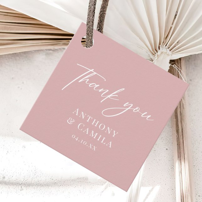 Etiquetas Para Lembrancinhas Casamento Rosa Elegante (Criador carregado)