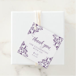 Etiquetas Para Lembrancinhas Casamento Roxo Elegante Vintage