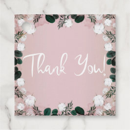 Etiquetas Para Lembrancinhas Casamento Russo Blush Taupe Cotton Floral Greenery