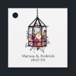 Etiquetas Para Lembrancinhas Casamento Rustic Pastel Floral Terrarium<br><div class="desc">Suspenso da etiqueta de favor de casamento do terrário de flor de água,  personalizável para suas especificidades de evento. Ideal para qualquer tema ou casamento de jardim.</div>