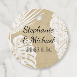 Etiquetas Para Lembrancinhas Casamento Simples Da Selva Da Praia Da Kraft Moder