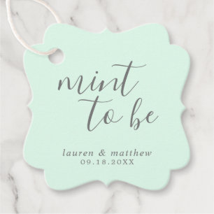 Etiquetas Para Lembrancinhas Casamento Simples Verde Menta Elegante