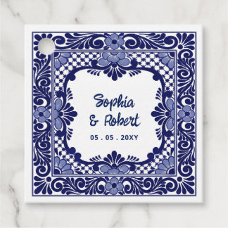 Etiquetas Para Lembrancinhas Casamento Talavera Azul Mexicano