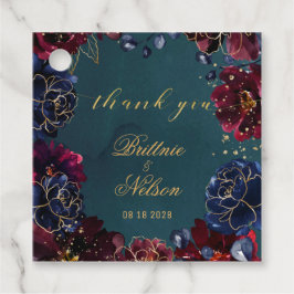 Etiquetas Para Lembrancinhas Casamento Teal Bordeaux Sapphire Jewel Tones