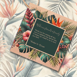 Etiquetas Para Lembrancinhas Casamento Tropical Havaiano Colorido Exótico