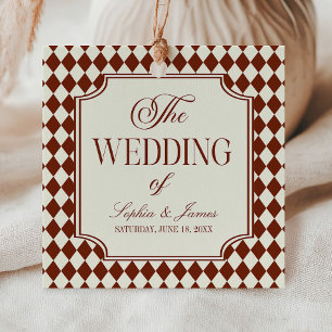 Etiquetas Para Lembrancinhas Casamento Vintage Burgundy Luxuoso e Antigo