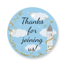 Castelo de chá de fraldas no céu