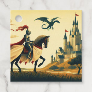 Etiquetas Para Lembrancinhas Cavaleiro Medieval/dragão/fantasia do castelo