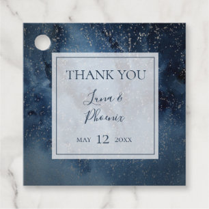Etiquetas Para Lembrancinhas Celestial Night Sky Com Quadro Obrigado