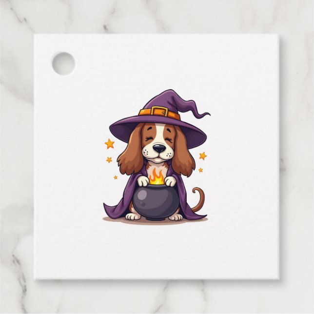 Etiquetas Para Lembrancinhas Cerveja Witch Basset (Frente)