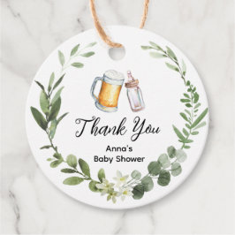 Etiquetas Para Lembrancinhas Cervejas e Fraldas Obrigado Marca de Favor