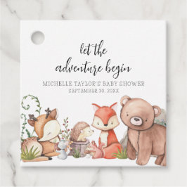 Etiquetas Para Lembrancinhas Chá de Bebê Animal Floresta Adorável