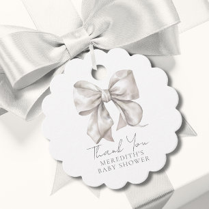 Etiquetas Para Lembrancinhas Chá de Bebê Arco Branco Elegante