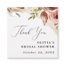 Chá de Bebê Boho Floral Outono-Flores Terrosas