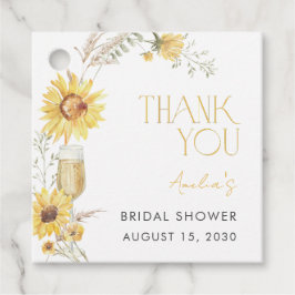 Etiquetas Para Lembrancinhas Chá de Bebê Boho Sunflower Obrigada