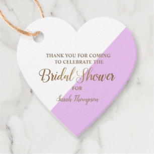 Etiquetas Para Lembrancinhas Chá de Bebê Bridal Shower personalizado Lavanda Ro