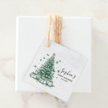 Chá de Bebê da Árvore de Natal Nevada