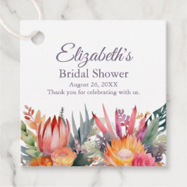 Etiquetas Para Lembrancinhas Chá de Bebê de Flores Tropicais Coloridas