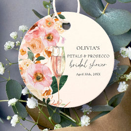 Etiquetas Para Lembrancinhas Chá de Bebê de Noiva Moderno com Pétalas Florais R