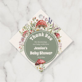 Etiquetas Para Lembrancinhas Chá de Bebê do Cogumelo Obrigado Lembrancinha