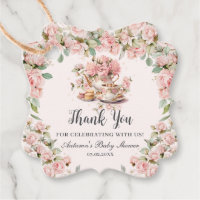 Chá de Bebê Festa de Chá Floral Rosa Vintage