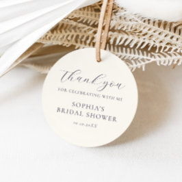 Etiquetas Para Lembrancinhas Chá de Bebê Floral Creme Azul Empoeirado