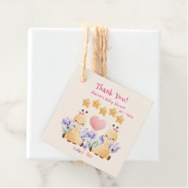 Etiquetas Para Lembrancinhas Chá de Bebê Gêmeos | Chá de Bebê de Girafa Fofa