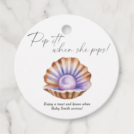 Etiquetas Para Lembrancinhas Chá de bebê Little Pearl - Estoura! Quando ela est