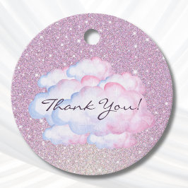 Etiquetas Para Lembrancinhas Chá de Bebê Rosa Brilhante na Moda