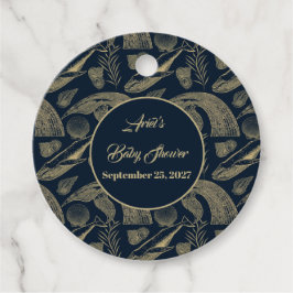 Etiquetas Para Lembrancinhas Chá de fraldas Azul de Baleia Náutica Vintage