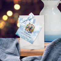 Chá de fraldas Azul de Bichinhos-de-Arca de Noah