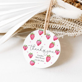 Etiquetas Para Lembrancinhas Chá de fraldas Berry Sweet Strawberry Girl